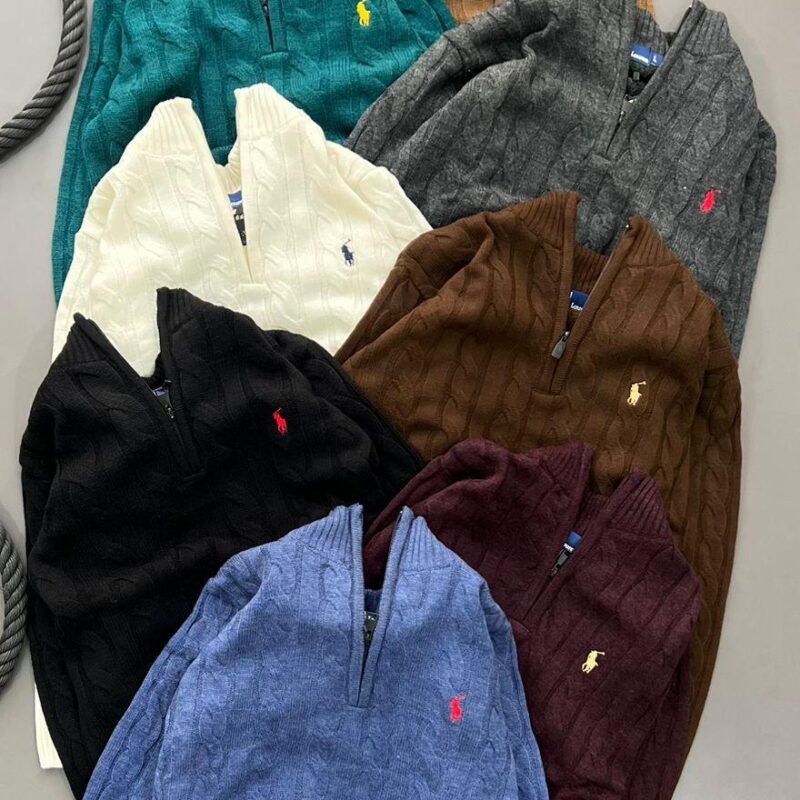 Jacket and wool sweater
