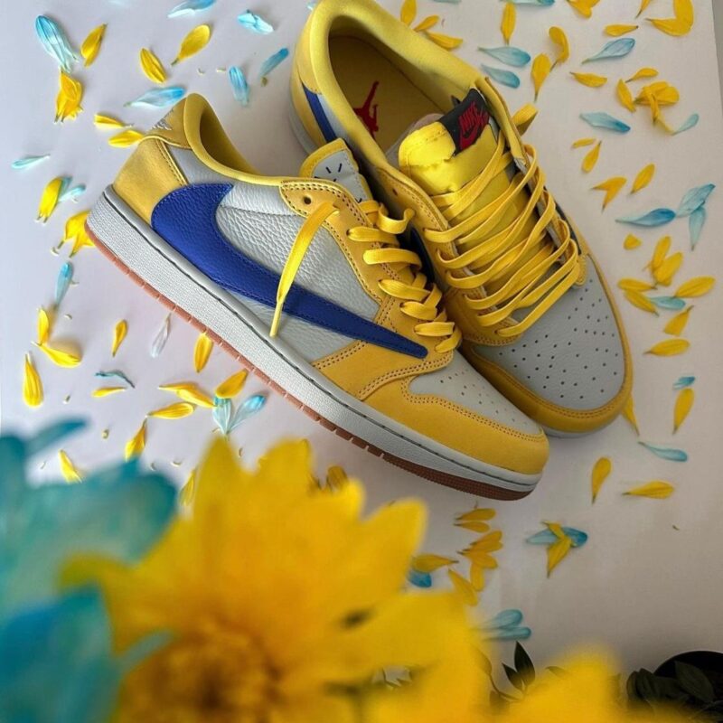 Travis Scott Canary Jordan 1 Low