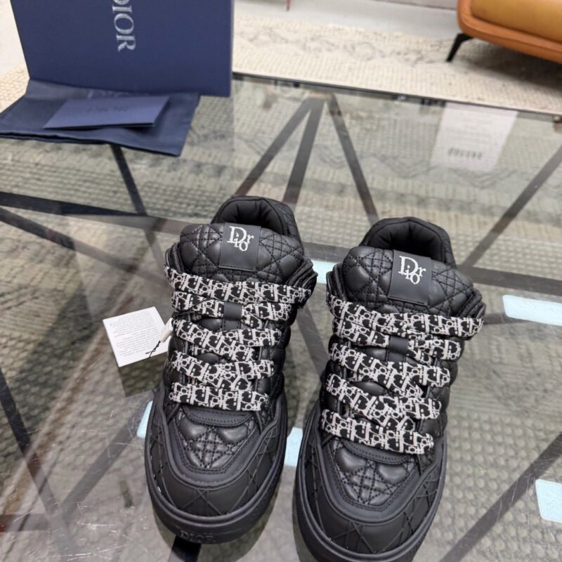 Dior Cannage Quilted Calfskin Skate Shoes