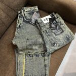 Denim Green Straight Fit Jeans